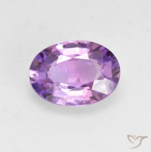 0.64ct Natural Light Purple Sapphire, Oval, VVS-VS