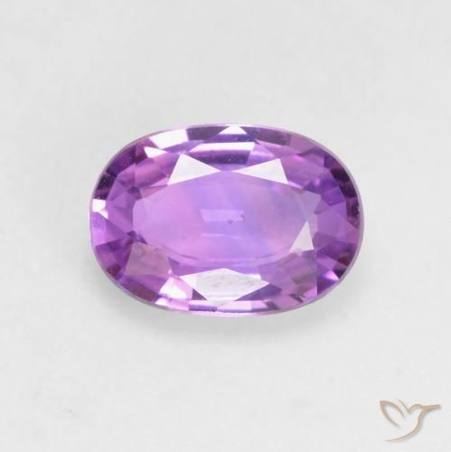 0.64ct Natural Violet Purple Sapphire, Oval, VVS-VS