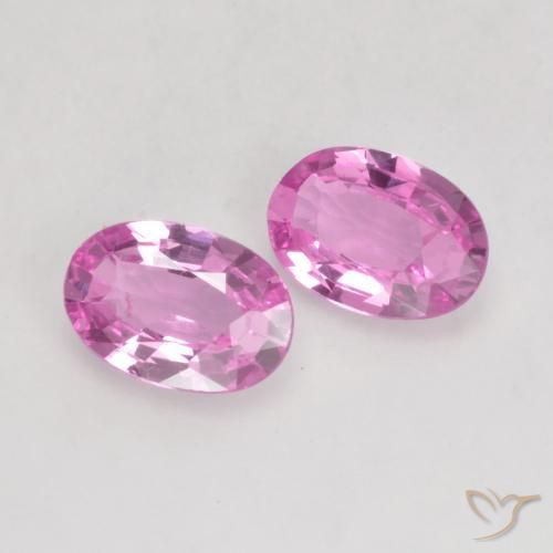 1.15 ctw Purple Sapphire Stones, Natural Sapphire in Oval Facet Shape for Sale