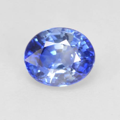Синий / Голубой Сапфир Камень - 0.9ct Фасетный Овал (ID: 535310)