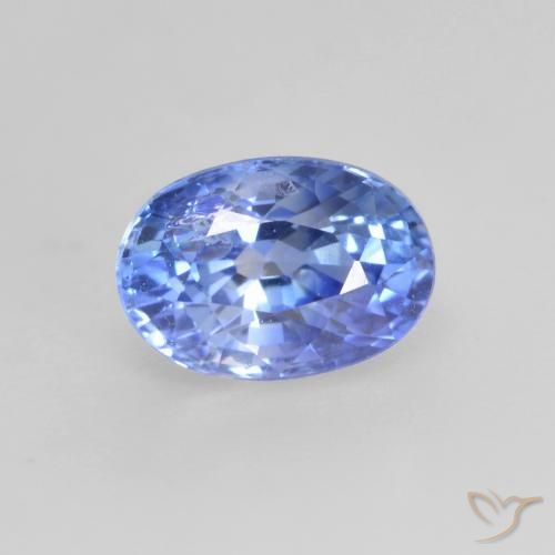 Azul pastel Zafiro Gema - 0.8ct Forma ovalada (ID: 535317)