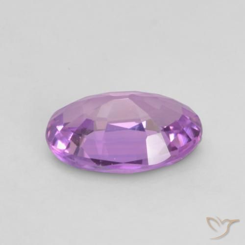 Sapphire Gemstone in 6.1 x 4.2 mm Size for Sale, Sapphire Stone in Electric Purple Color