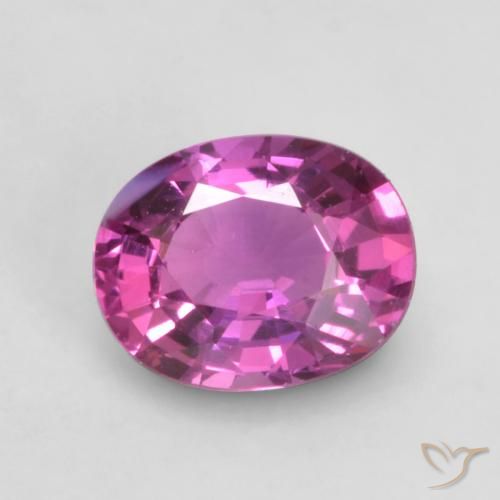 Púrpura rojizo Zafiro Gema - 0.7ct Forma ovalada (ID: 535384)