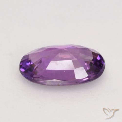 Sapphire Gemstone in 6.5 x 4.4 mm Size for Sale, Sapphire Stone in Medium Purple Color