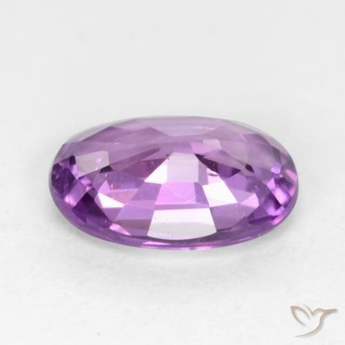 Sapphire Gemstone in 6.2 x 4.3 mm Size for Sale, Sapphire Stone in Medium Purple Color