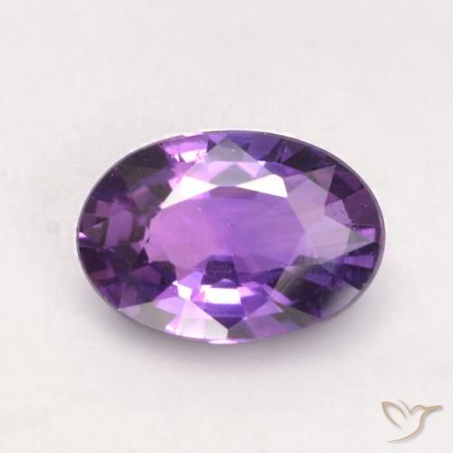 0.53ct Natural Medium Violet Sapphire, Oval, VVS-VS