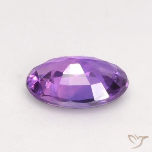 Sapphire Gemstone in 6.1 x 4.2 mm Size for Sale, Sapphire Stone in Medium Violet Color