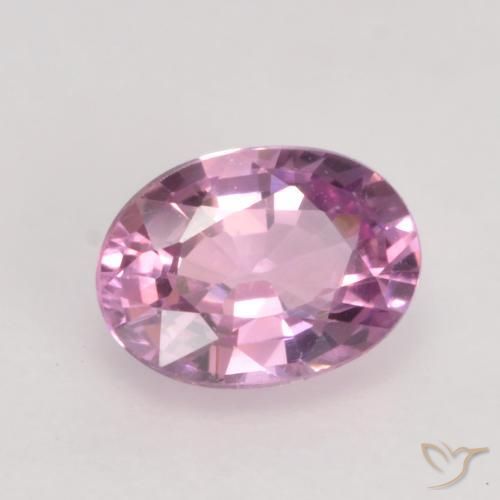 0.61 ct Pink Sapphire Stone, Natural Sapphire in Oval Facet Shape for Sale