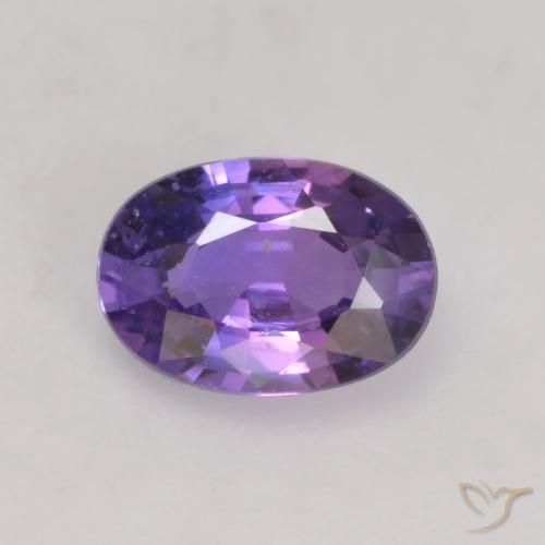 0.50ct Natural Deep Purple Sapphire, Oval, VS