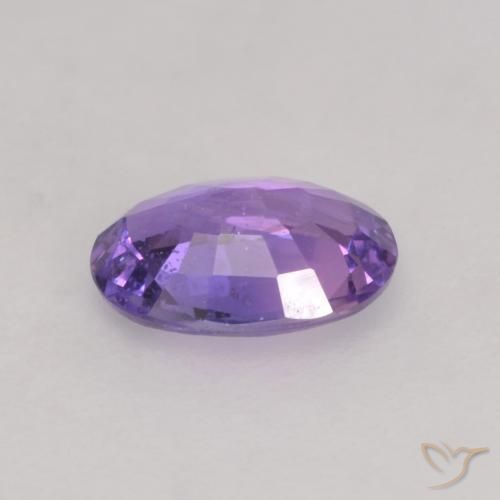 Sapphire Gemstone in 6 x 4 mm (calibrated) Size for Sale, Sapphire Stone in Deep Purple Color