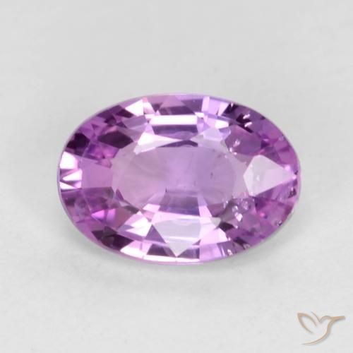 0.55ct Natural Medium Pinkish Purple Sapphire, Oval, VS