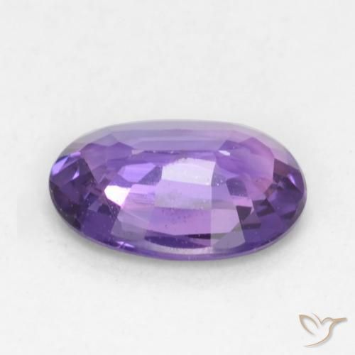 Sapphire Gemstone in 6.3 x 4.6 mm Size for Sale, Sapphire Stone in Purple-Pink Color
