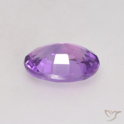 Sapphire Gemstone in 5.9 x 4.3 mm Size for Sale, Sapphire Stone in Medium Violet Color