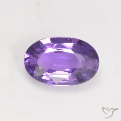0.49ct Natural Bright Grape Violet Sapphire, Oval, VS