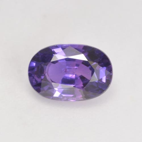Темно-пурпурный Сапфир Камень - 0.7ct Фасетный Овал (ID: 535595)