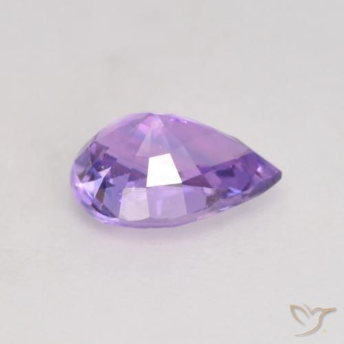Sapphire Gemstone in 6.2 x 4.4 mm Size for Sale, Sapphire Stone in Medium Violet Color