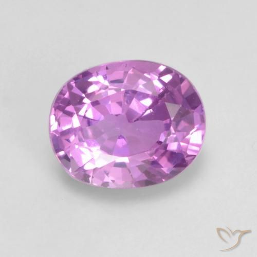 0.59ct Natural Intense Purple Sapphire, Oval, VS
