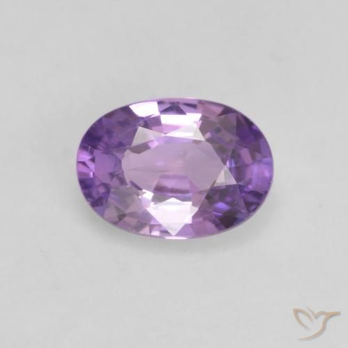 0.54ct Natural Medium Pink Violet Sapphire, Oval, VS
