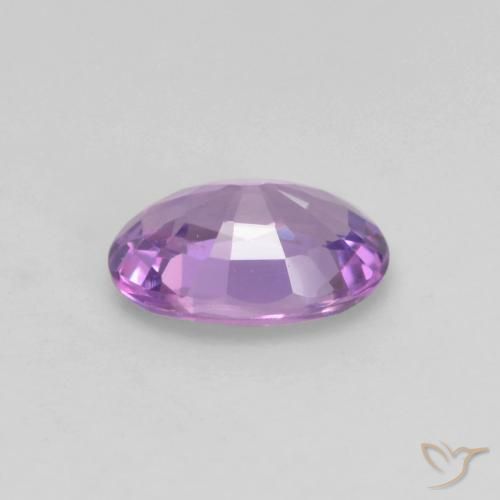 Sapphire Gemstone in 5.9 x 4.2 mm Size for Sale, Sapphire Stone in Medium Pink Violet Color