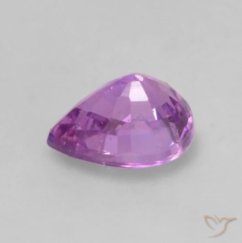 Sapphire Gemstone in 5.3 x 4.2 mm Size for Sale, Sapphire Stone in Pinkish Violet Purple Color