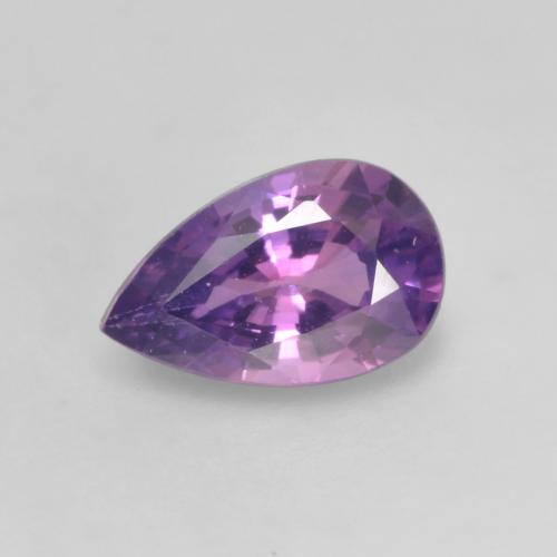 Intense Pink Violet Saphir Edelstein - 0.5ct Birnen Schliff (ID: 535693)