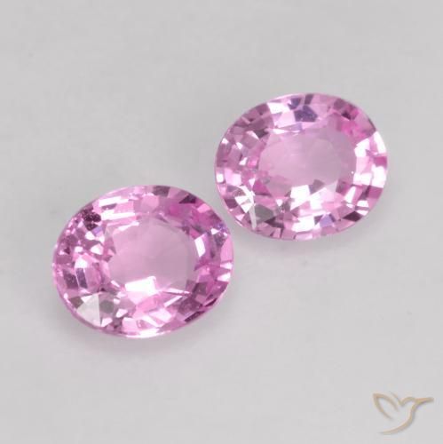 0.78 ctw Purple Sapphire Stones, Natural Sapphire in Oval Facet Shape for Sale
