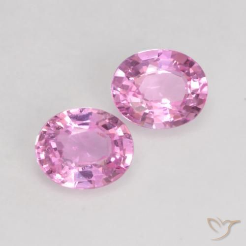 0.76 ctw Purple Sapphire Stones, Natural Sapphire in Oval Facet Shape for Sale