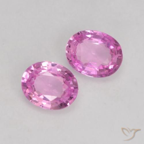 0.68 ctw Purple Sapphire Stones, Natural Sapphire in Oval Facet Shape for Sale