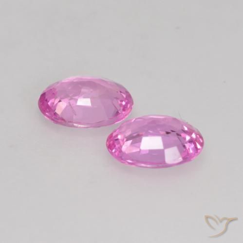 Sapphire Gemstones in 4.8 x 3.9 mm Size for Sale, Sapphire Stones in Intense Purple Color