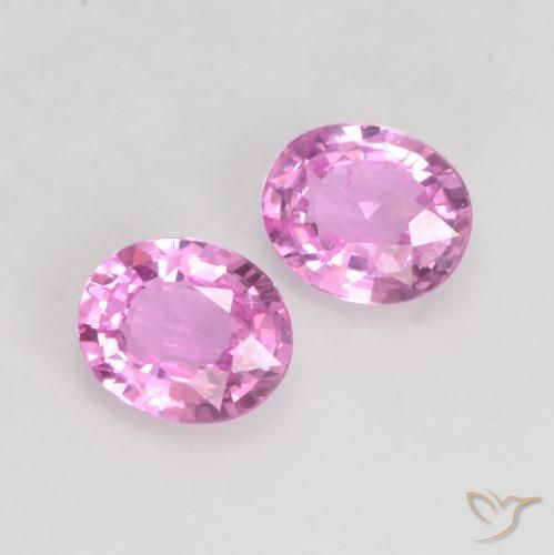 0.71 ctw Purple Sapphire Stones, Natural Sapphire in Oval Facet Shape for Sale