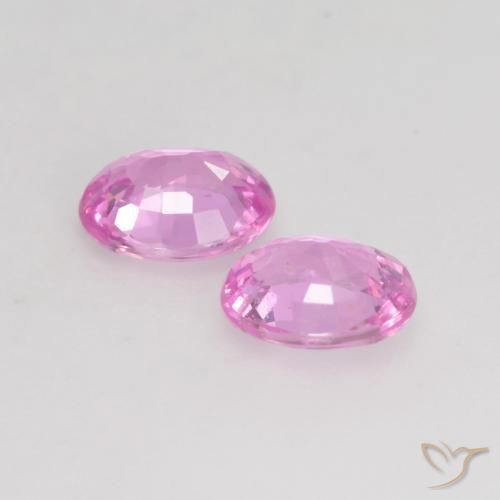 Sapphire Gemstones in 4.8 x 3.9 mm Size for Sale, Sapphire Stones in Medium Purple Color