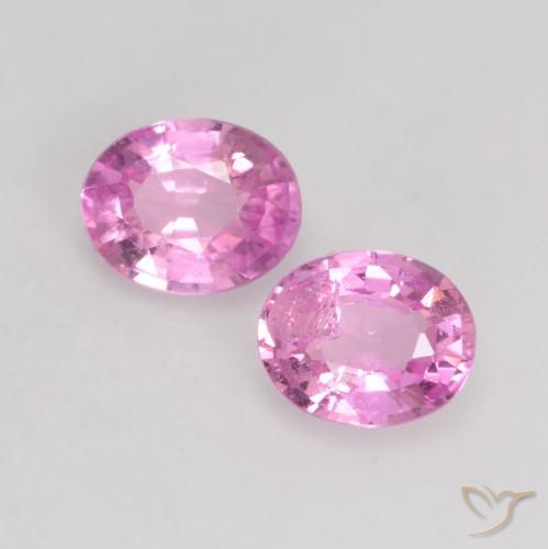 0.68 ct Loose Purple Sapphire, 4.8 x 3.8 mm Oval Cut From Madagascar, Photo A