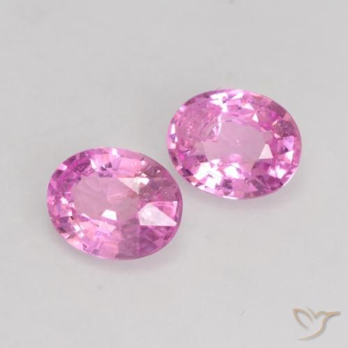 0.68 ctw Purple Sapphire Stones, Natural Sapphire in Oval Facet Shape for Sale