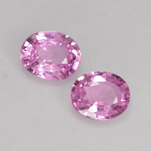 Bright Pinkish Purple Sapphire Gem - 0.4ct Oval Facet (ID: 535715)