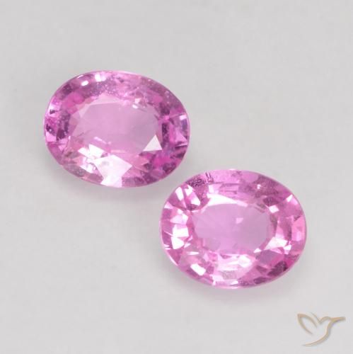 0.79 ct Loose Purple Sapphire, 5 x 4 mm Oval Cut From Madagascar, Photo A
