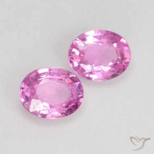 0.79 ctw Purple Sapphire Stones, Natural Sapphire in Oval Facet Shape for Sale