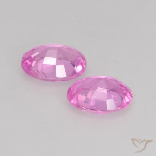 Sapphire Gemstones in 5 x 4 mm (calibrated) Size for Sale, Sapphire Stones in Intense Purple Color