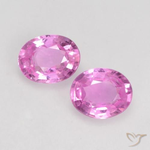 0.77 ct Loose Purple Sapphire, 5 x 3.9 mm Oval Cut From Madagascar, Photo A