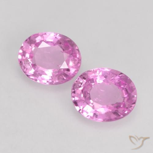 0.9 ct Loose Purple Sapphire, 5.1 x 4.2 mm Oval Cut From Madagascar, Photo A