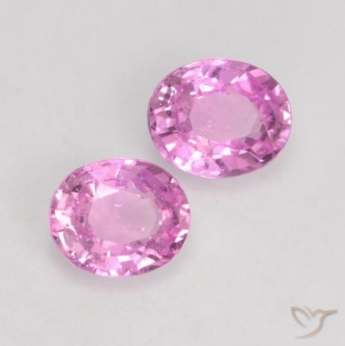 0.90 ctw Purple Sapphire Stones, Natural Sapphire in Oval Facet Shape for Sale