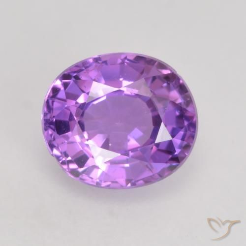 0.80ct Natural Intense Pink Violet Sapphire, Oval, VVS-VS