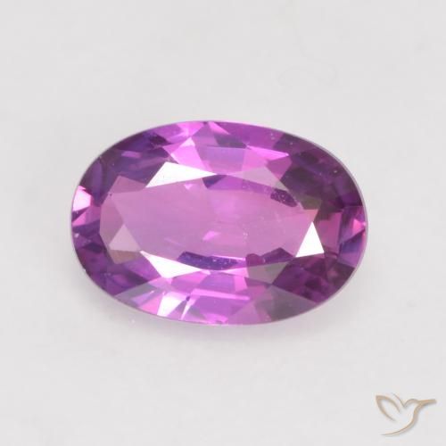 0.54ct Natural Electric Purple Sapphire, Oval, VVS-VS