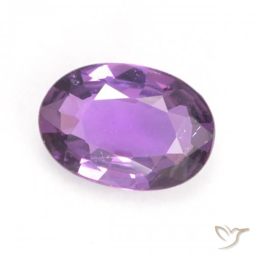 0.52ct Natural Medium Violet Sapphire, Oval, VVS-VS