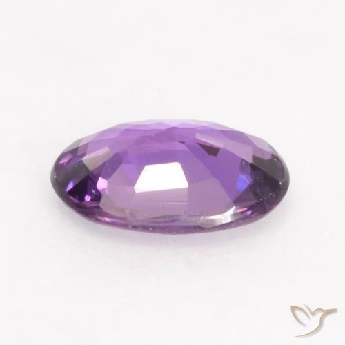 Sapphire Gemstone in 6.3 x 4.4 mm Size for Sale, Sapphire Stone in Medium Violet Color