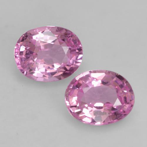 Royal Purple Pink Saphir Edelstein - 0.5ct Oval facettiert (ID: 535745)