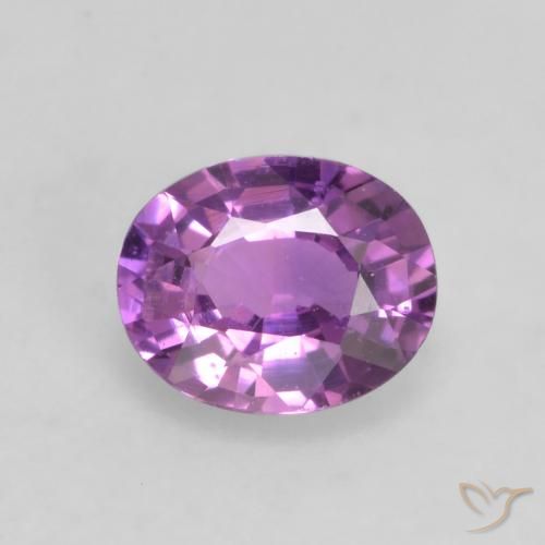 Medium Purple Сапфир Камень - 0.5ct Фасетный Овал (ID: 535751)