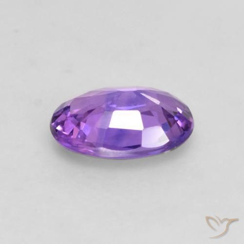 Sapphire Gemstone in 5.9 x 4.2 mm Size for Sale, Sapphire Stone in Pink Violet Color