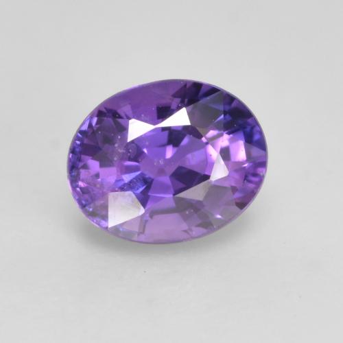 Purple-Pink Sapphire Gem - 0.6ct Oval Facet (ID: 535755)