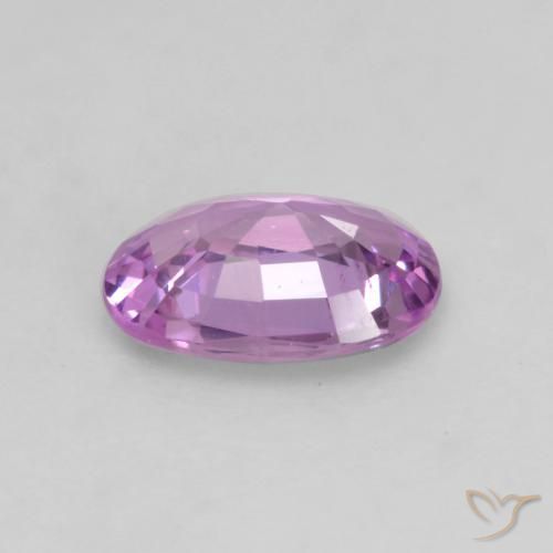 Sapphire Gemstone in 6.1 x 4.2 mm Size for Sale, Sapphire Stone in Pinkish Purple Color