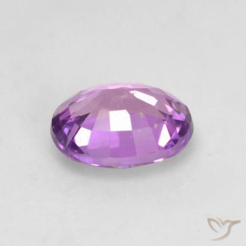 Sapphire Gemstone in 5.5 x 4.5 mm Size for Sale, Sapphire Stone in Violet Purple Color